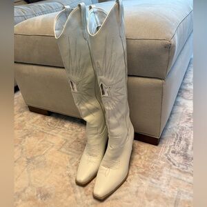 White Billini cowboy boots